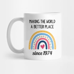 Making The World Better Since 1974 Mug